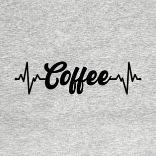 Coffee Lover Heart Beat T-Shirt